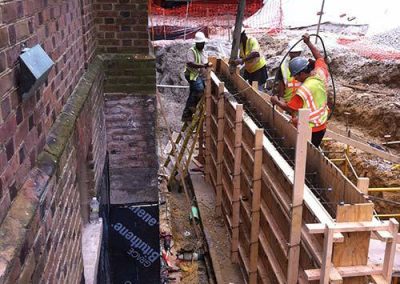 William and Mary University, Retaining Wall Project